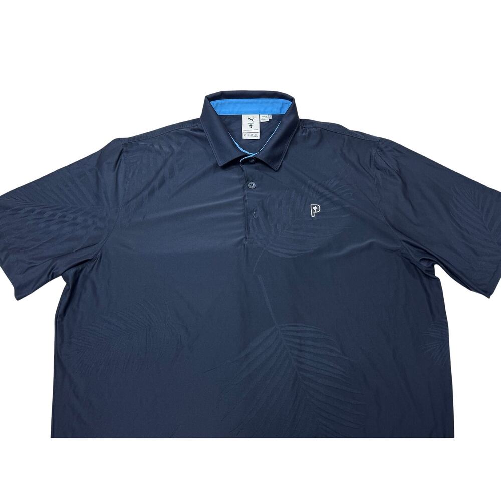 Puma x Palm Tree Crew Golf Polo Shirt Men’s Size XL Navy Blue